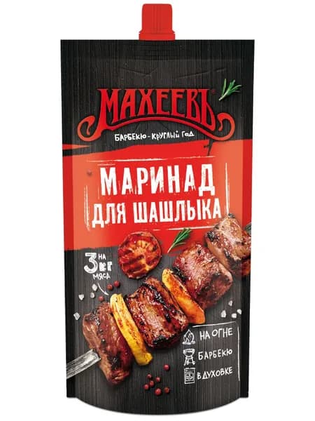 Махеев приправа пищевкусовая маринад традиционный для вкусного шашлыка, 300 г