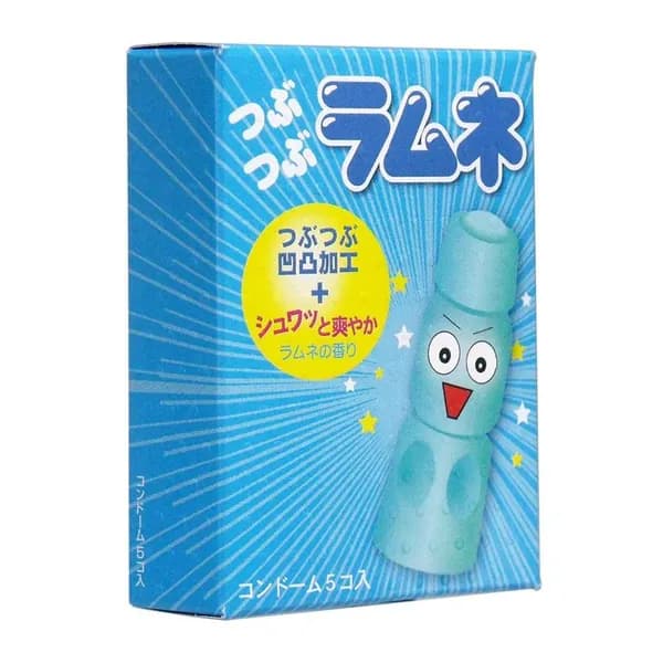 SAGAMI Studded Lemonade, Презервативы Studded Lemonade латексные с ароматом лимонада 5шт