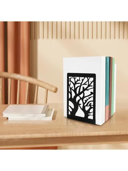 Книгодержатель из металла в виде дерева, декоративный, для дома и офиса, 1 шт.