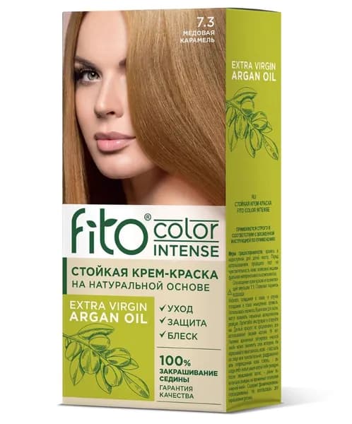 Краска для волос Fito color intense 115мл тон 7.3 Медовая карамель
