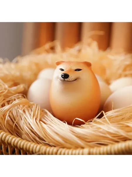 Шиба Собака Яйцо декомпрессионная игрушка