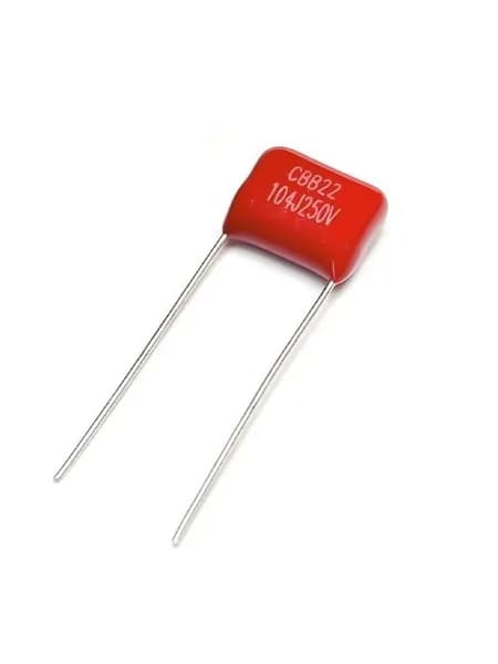 10 шт Пленочный конденсатор CBB22 104J 250V 0.1UF (0,1мкФ-250 вольт), 5%, Расстояние между штифтами 8мм