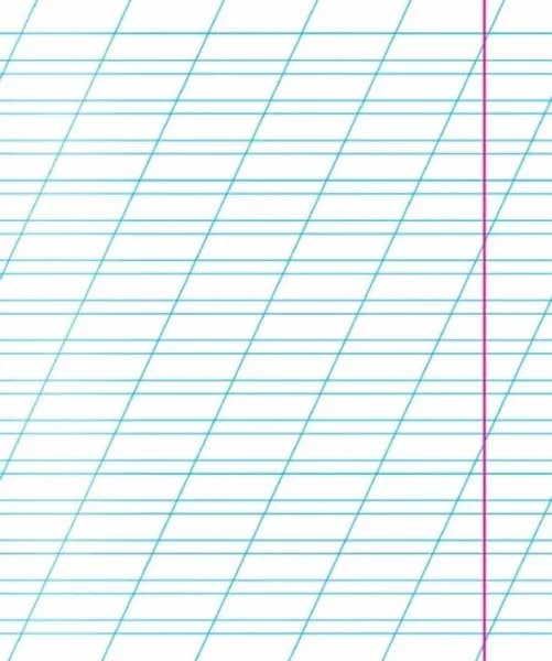 15 штук бумага А4 разлинованная с косыми линиями .