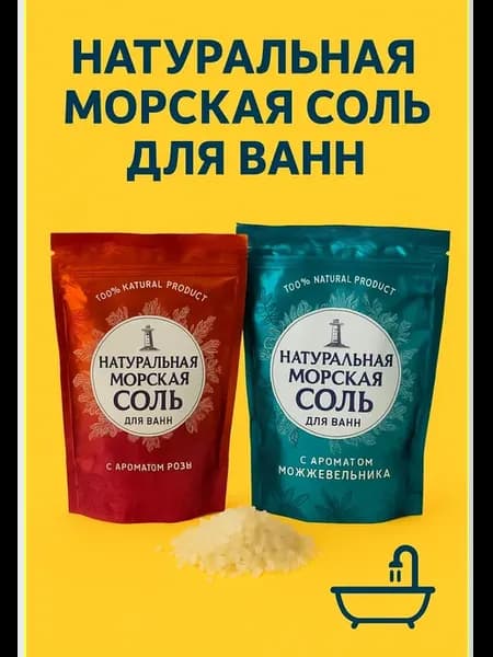 Соль для ванны морская