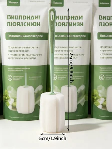 ACDANC Щетка для мытья бутылок с длинной ручкой, для чистки детских бутылочек и сосок, кухонная щетка для посуды и банок.