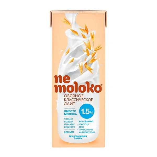 Напиток овсяный классический Nemoloko 1.5% 200мл