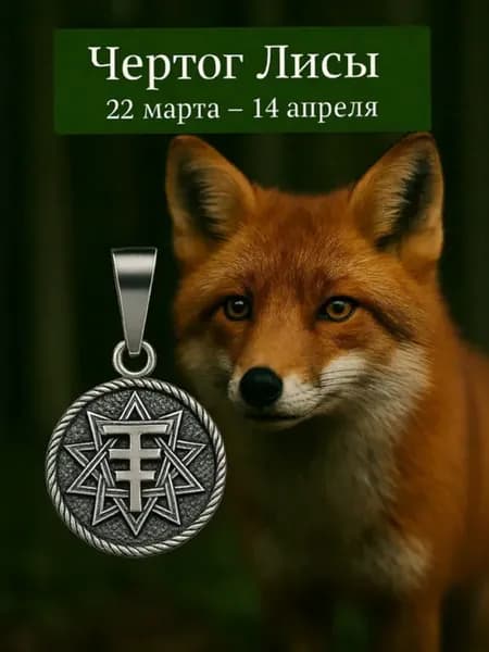 Серебряная подвеска Чертог Лисы