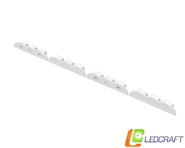 Заглушки 4 шт для профиля LC-LP0959M16 пластиковые серые
