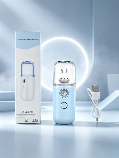 HIBIBUD Мини-утюг с подогревом 15С для путешествий, беспроводной, с USB-кабелем, для лица и одежды, черный.