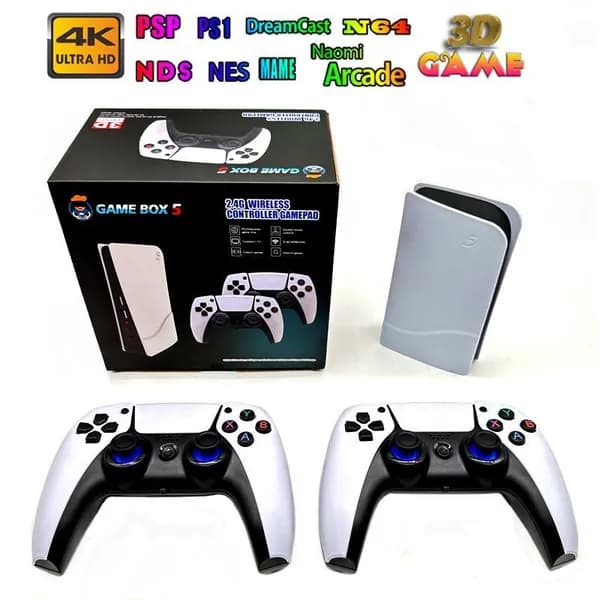 40000 игр P5 Plus Игровая консоль 4K HD PSP S905 Чип Ностальгическая игровая консольm TV Box 3D Play HDMI 2.4G Wireless