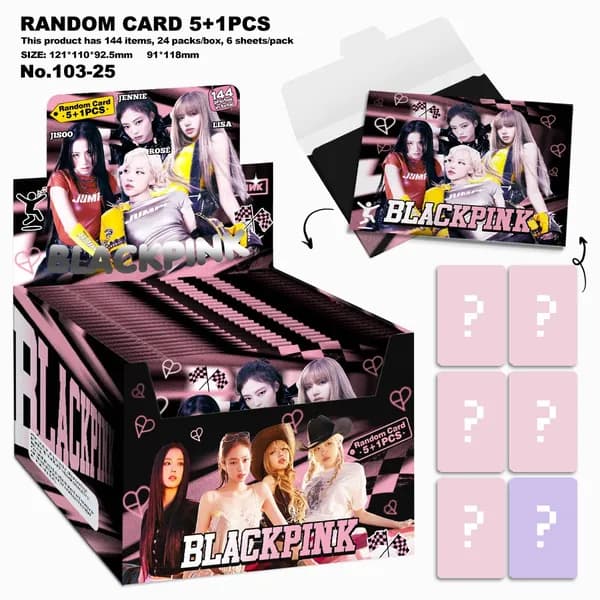 Карты KPOP случайные 5+1 Фотокарточки BLACKPINK ФОТОКАРТОЧКИ