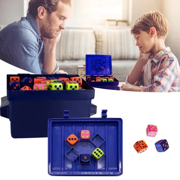 Дайс-игра Dumpster Dice с 80 акриловыми кубиками для семейных вечеринок