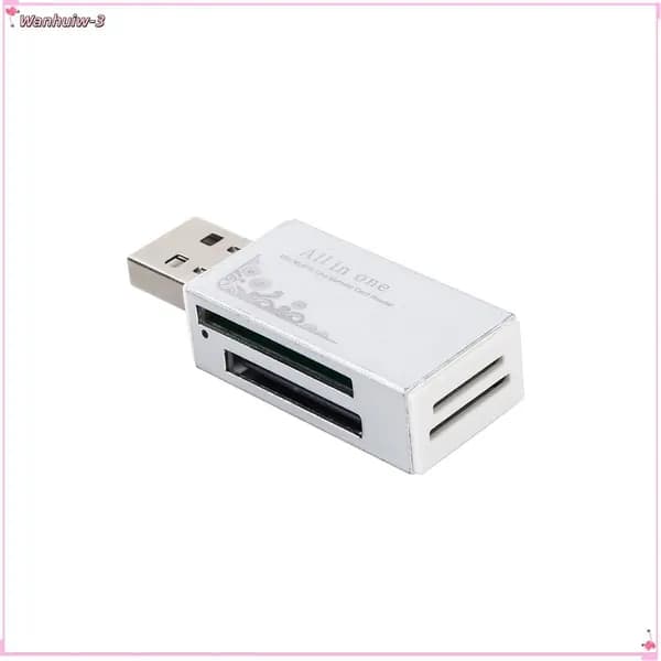 Устройство чтения карт памяти USB 2.0 серебристого цвета