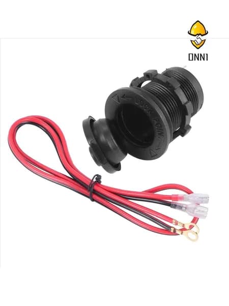 Автомобильный разъем для прикуривателя "12V", водонепроницаемый, / для лодки, мотоцикла и грузовика.
