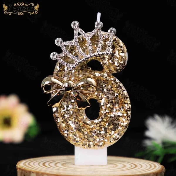 Свечи для торта цифра 0 "Без отдушки", 7.5 см х 4 см, 1 шт
