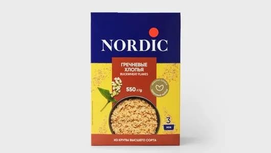 Хлопья Nordic гречневые 550 г