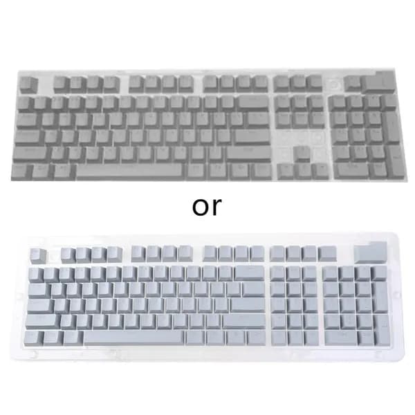104 шт. Игровые Кейкапы ABS OEM, Серый