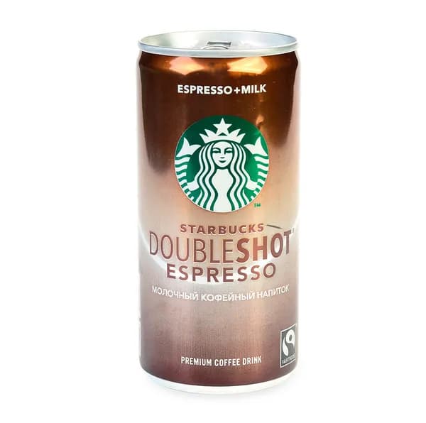 Напиток молочный кофейный Starbucks Doubleshot Espresso стерилизованный Arla Foods amba 0.2 л, Дания