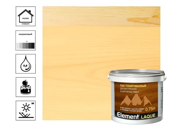 Element Лак строительный, 0.079 кг