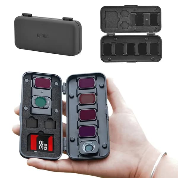 Чехол для фильтров DJI Pocket 3 с магнитной крышкой и поролоновой подкладкой