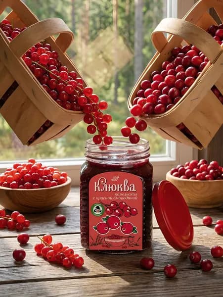 Варенье из дикой карельской клюквы