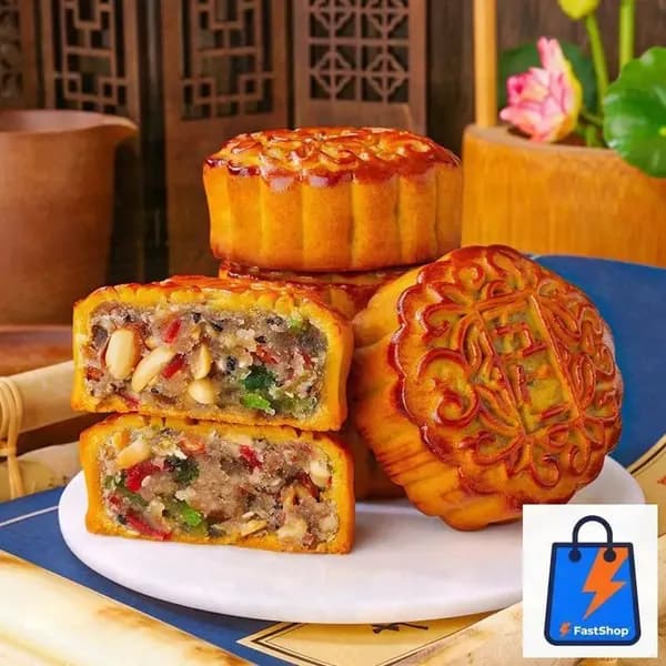Лунный пряник со вкусом пяти ядер 400 г кондитерского изделия