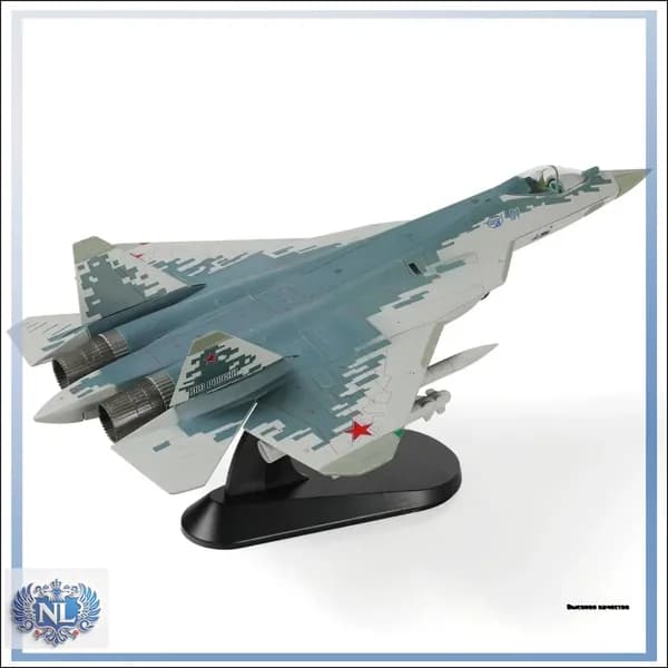 1 / 72 SU-57 Модель самолета с дисплейным стендом Военный стелс SU57 Plane Model Collection Подарок для взрослых