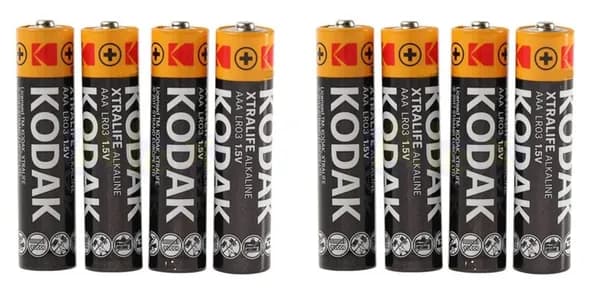 Батарейка Kodak Alkaline (мизинчиковые), AAA/LR03, 4 шт.