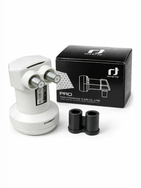 Спутниковый конвертор Inverto PRO Twin Universal 40mm PLL LNB 2 выхода для ТРИКОЛОР 75