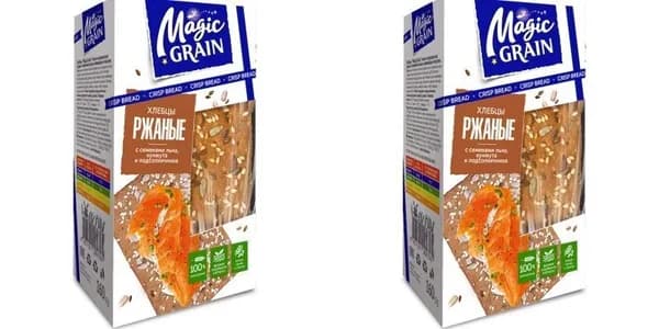 Magic Grain Хлебцы Ржаные, семена льна, кунжут, 160 г, 2 шт