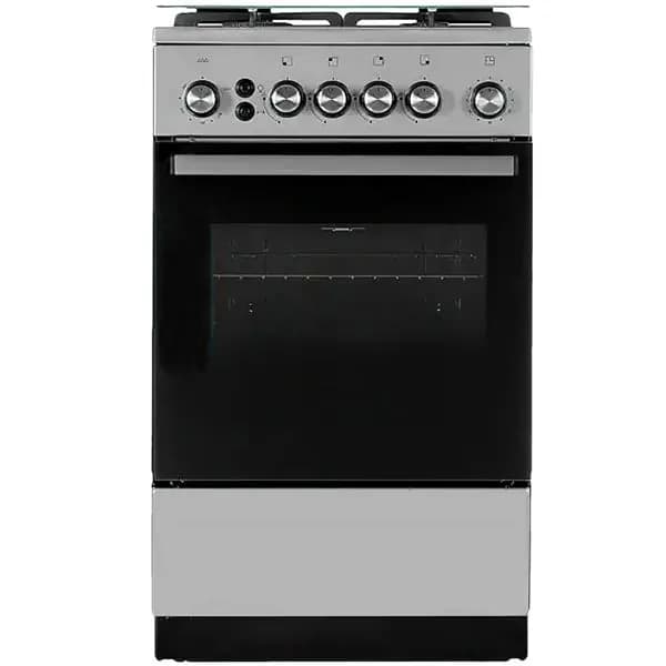 Плита газовая De Luxe 5040.40г кр ЧР-010, нержавеющая сталь/черный