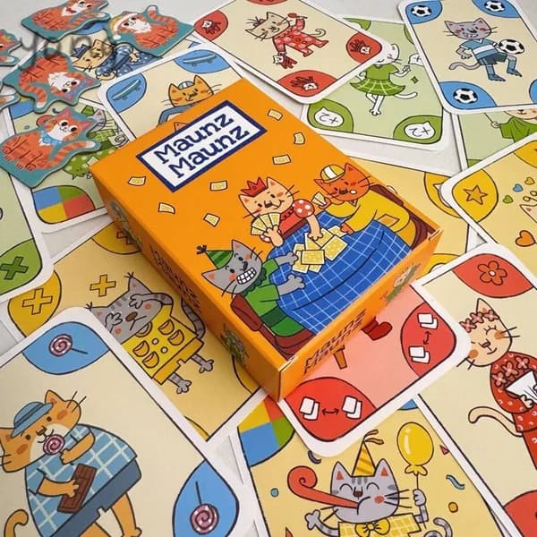 "Maunz Maunz"Интерактивная игра Детская головоломка Картовая игра Семейная вечеринка