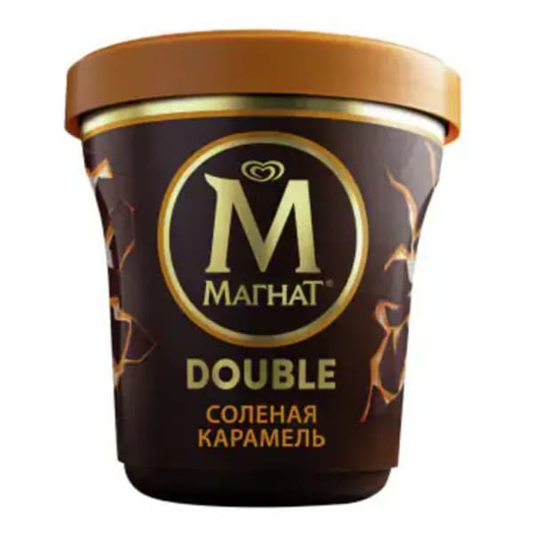 Мороженое сливочное Магнат Пинта Double Соленая карамель БЗМЖ 440 мл