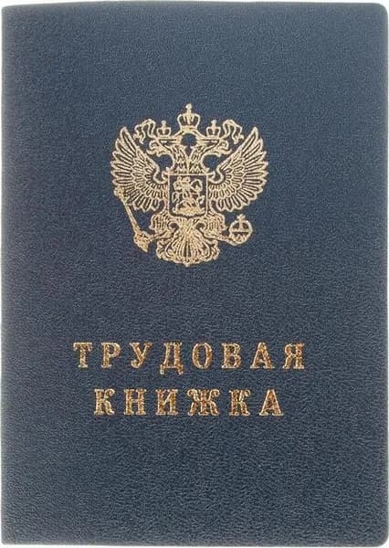 Бланк Трудовая книжка Гознак серия VII (88x125 мм) офсет 22 листа