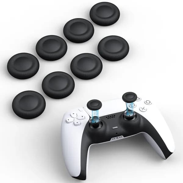 Сменные накладки на джойстики для контроллеров PS4/PS5, накладки на большой палец PS5/PS4, антипригарные, противоскользящие, с защитой от царапин и отпечатков пальцев (10 шт.)