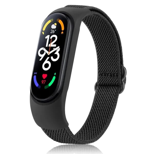 Эластичный нейлоновый ремешок для часов для Xiaomi Mi Band 7 6 5 4 3, регулируемый сменный браслет для Xiaomi Mi Band 3 4 5 6 7