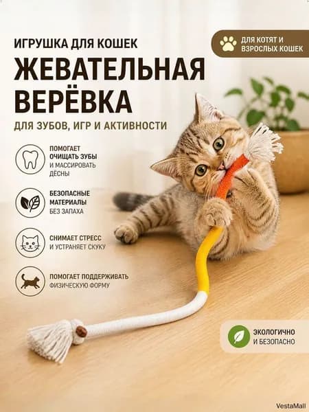Игрушки для котят, жевательная игрушка для кошек для чистки зубов и массажа десен