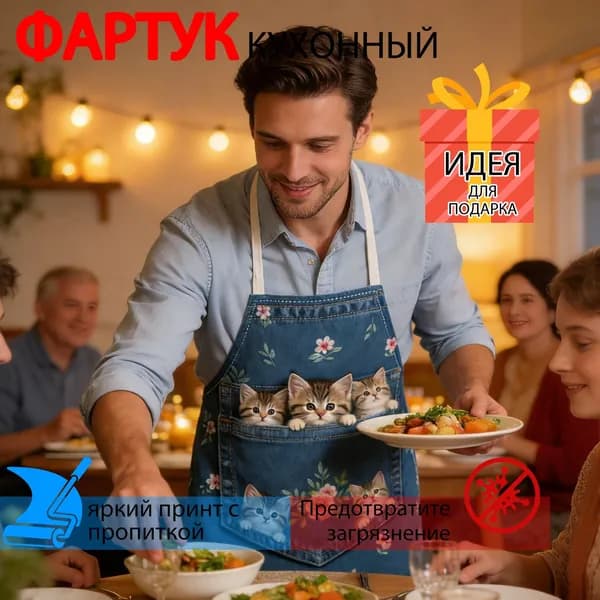 Фартук кухонный  1шт, AM789