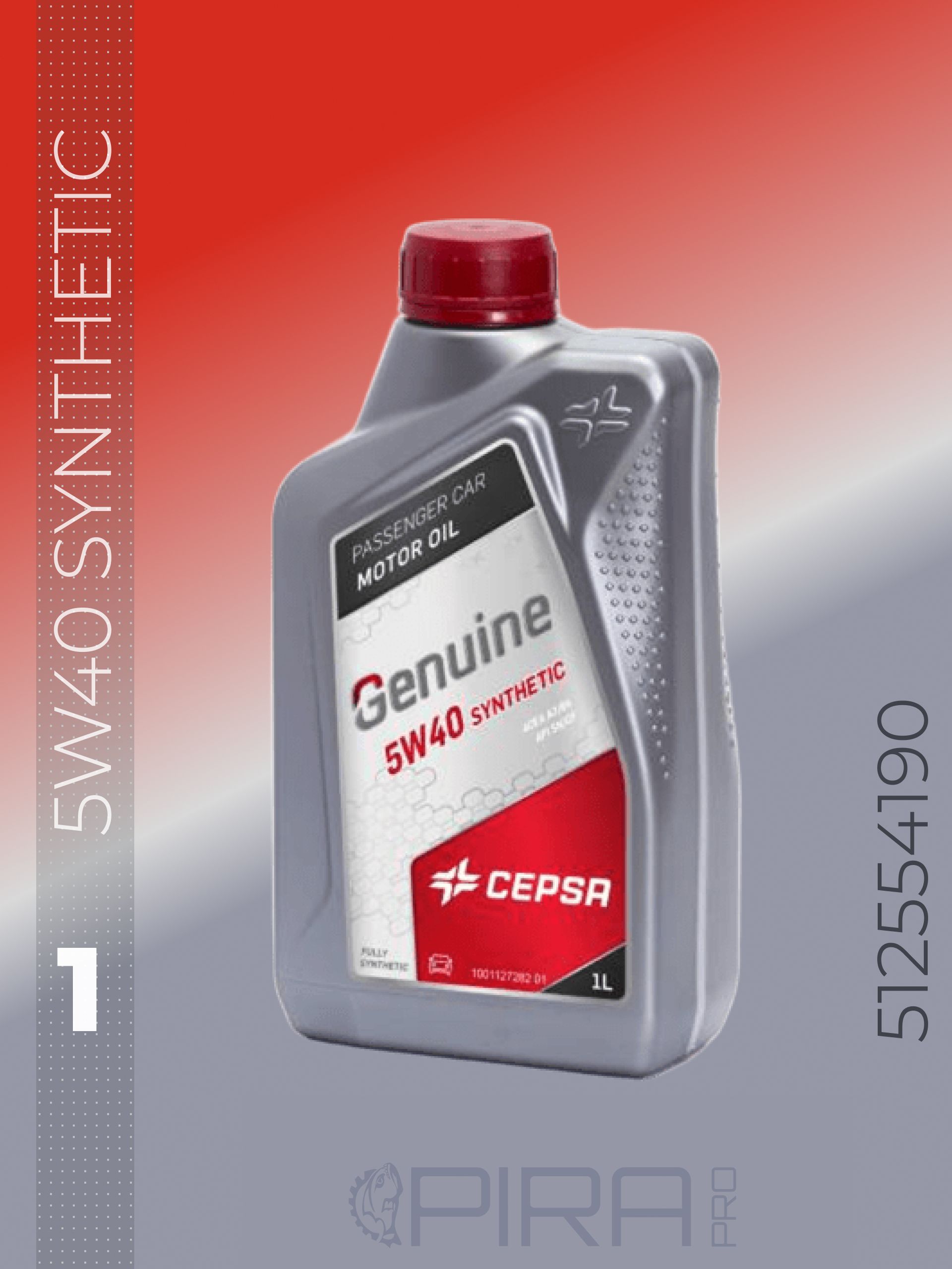 CEPSA GENUINE  SYNTHETIC 5W-40 Масло моторное, Синтетическое, 1 л