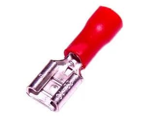 Клемма провода 4,8 (мама) красная (100 шт.)