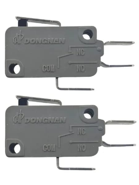 Микропереключатель 2 шт. Dongnan KW3A-16Z1-A200 3-х контактный 16(4)A 250V с рычагом 14мм