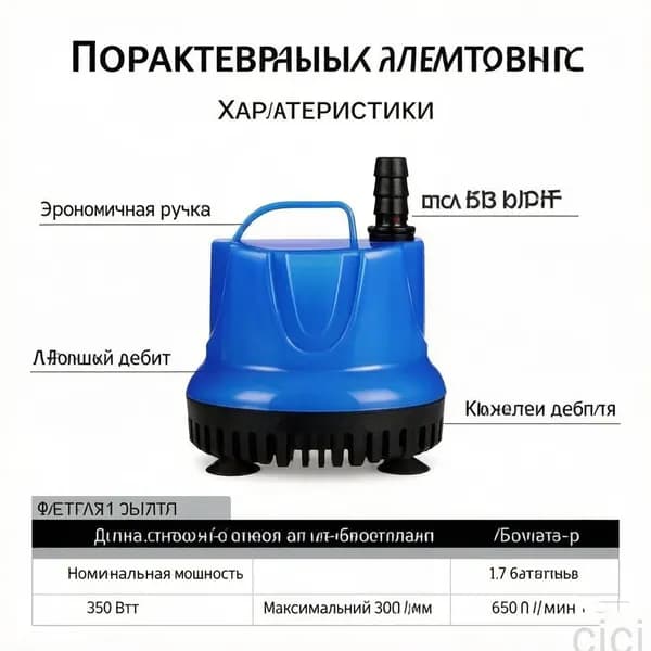 Насос погружной,7Вт