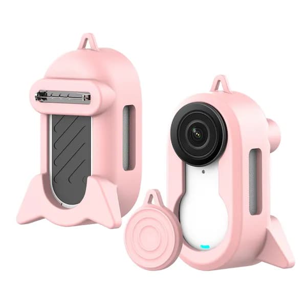 Силиконовый чехол розового цвета для экшн-камер Insta360 GO3 и GO3S