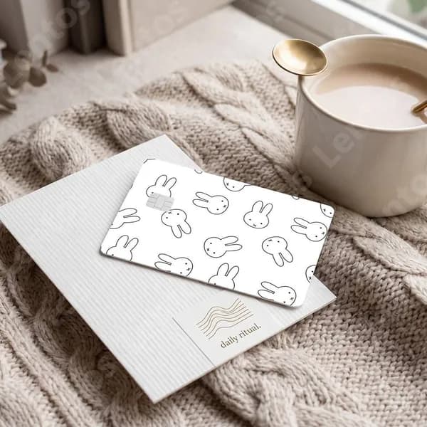 Cartoon Bunny Rabbit Cute M Miffy n nijntje Decor Exquisite Card Стильные наклейки на банковские карты, набор