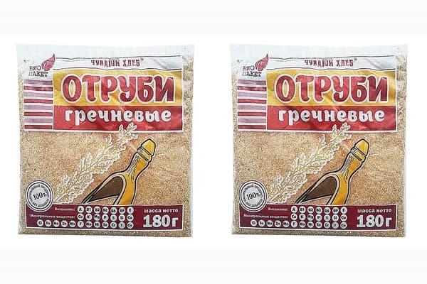 ЧУВАШИ ХЛЕБ Отруби Гречневые, 180 гр, 2 уп/