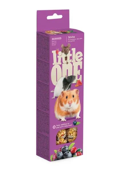Палочки для хомяков крыс мышей и песчанок Little One ягоды 2шт