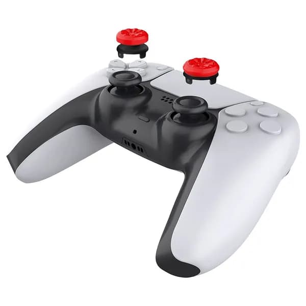 Колпачки для стиков контроллера PlayStation 4 и PlayStation 5 красного цвета из пластика и термоэластопласта