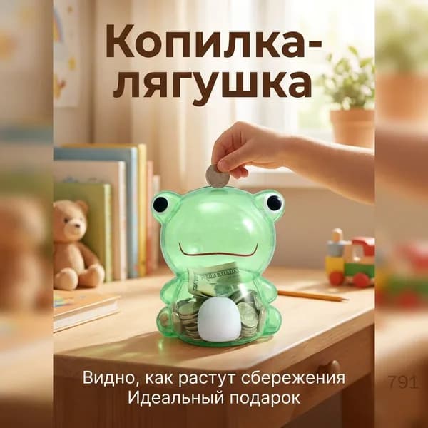 Копилка для денег "Frog", 1 шт