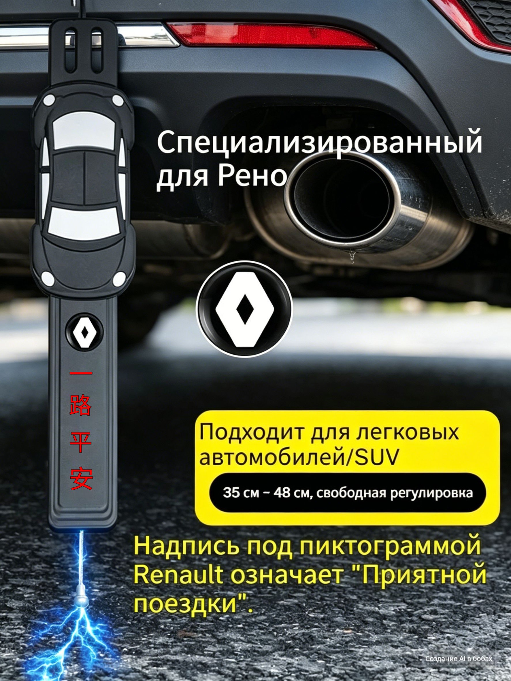 Защита внешних частей автомобиля на кузов, 1 шт.