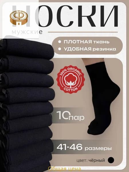 Носки мужские, 10 пар
